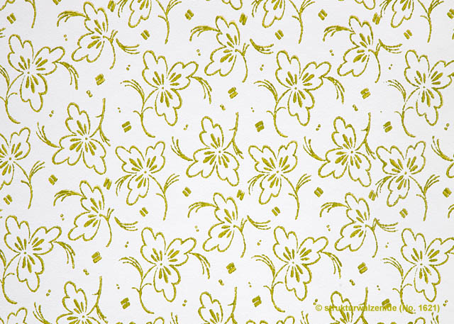 pattern No. 1621 - tender leaves as a scatter pattern.