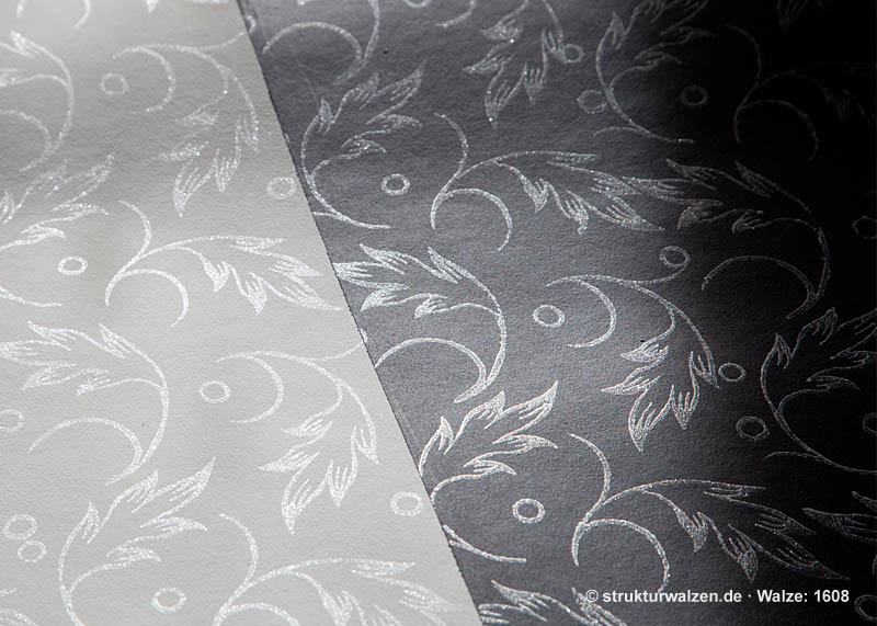 black and white pattern with silver shine