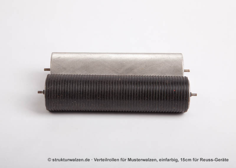 Farbverteilrollen für Musterwalzenrollgerät - einfarbig 15cm  Reuss