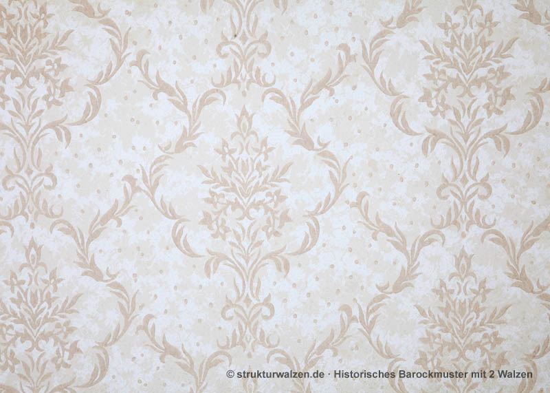 historical baroque pattern two colors