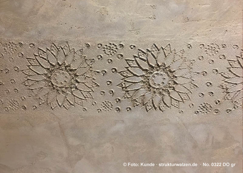 pattern embossing into plaster